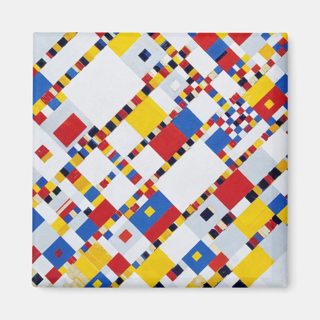 Aimant Victory Boogie Woogie, Mondrian (Devant)