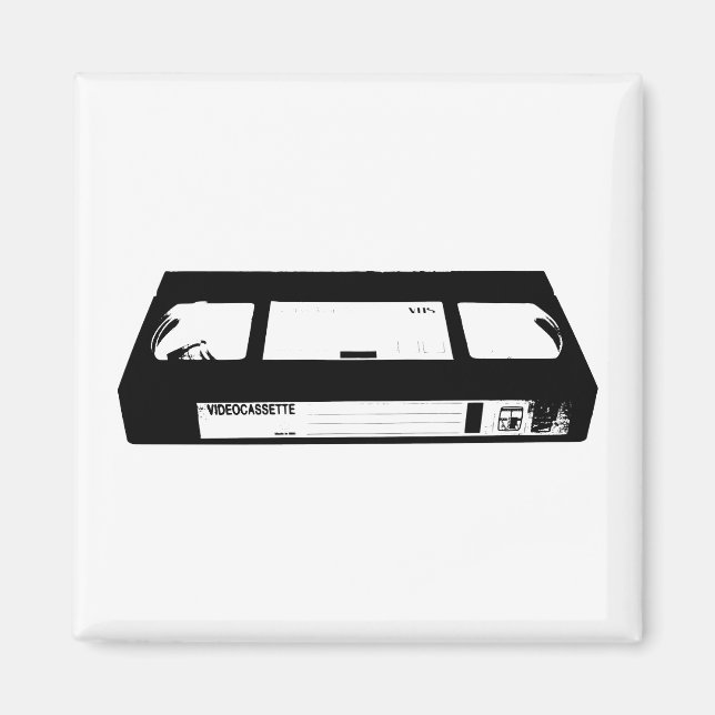 Aimant Vidéo Cassette VHS (Devant)