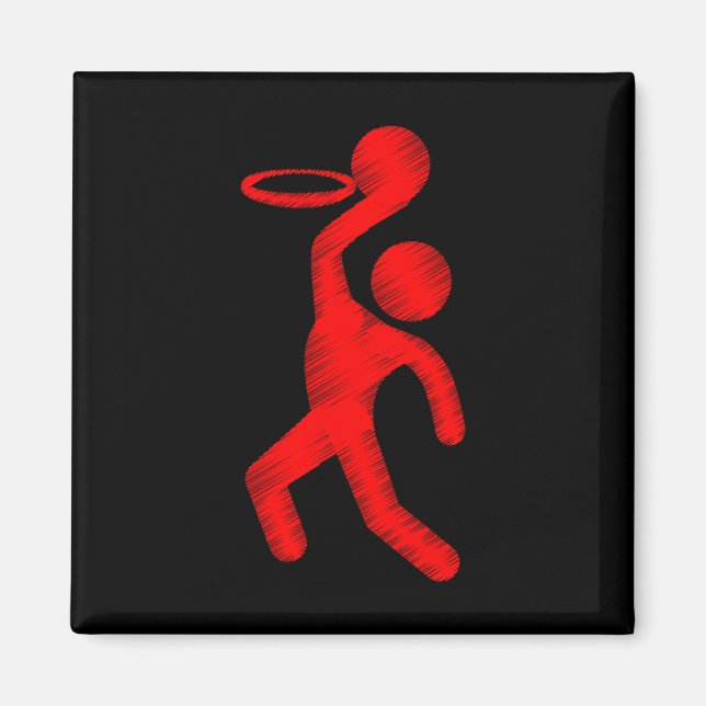 Aimant Vie de basket-ball d'un joueur (Devant)