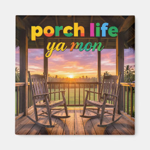 Aimant Vie de porche pour deux couchers de soleil