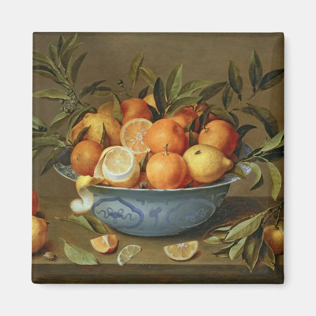 Aimant Vie morte avec oranges et citrons (Devant)