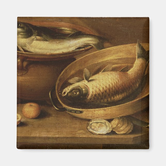 Aimant Vie morte des poissons et citrons (Devant)