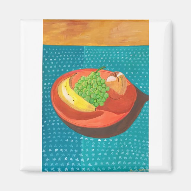 Aimant Vie morte - Fruit sur la plaque (Devant)