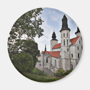 Aimant Vieille église dans Visby Suède