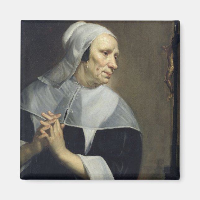 Aimant Vieille Femme Priant (Devant)