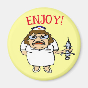 Aimant Vieille Infirmière Pli