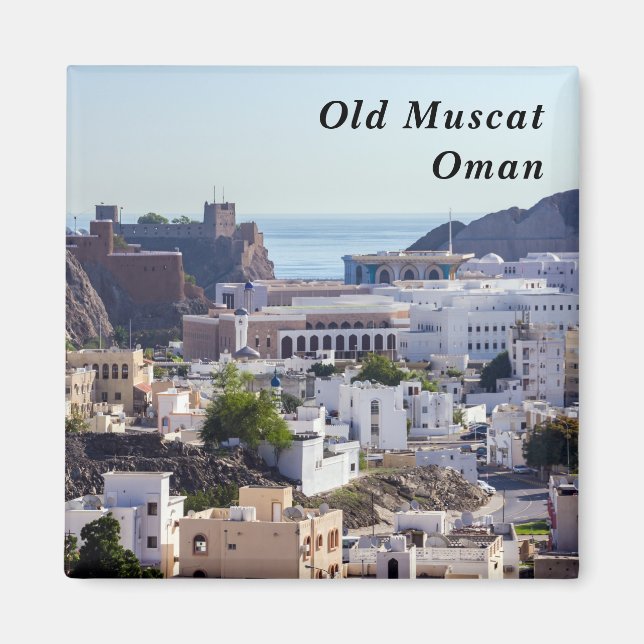 Aimant Vieille Mascate ville historique originale de Masc (Devant)