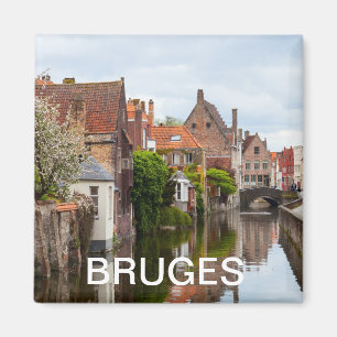 Aimant Vieilles maisons en Bruges, Belgique