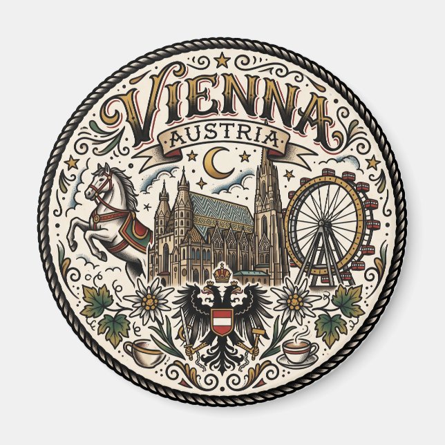 Aimant Vienne Autriche (Devant)