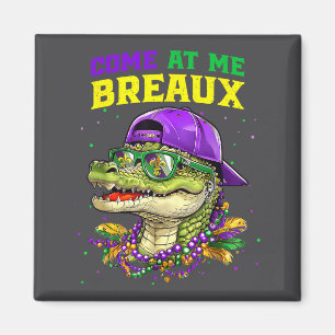 Aimant Viens sur moi Breaux Alligator Drôle Mardi Gras Ca