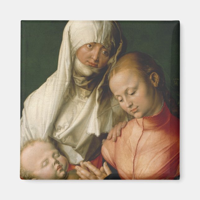 Aimant Vierge et enfant avec le saint Anne par Durer (Devant)