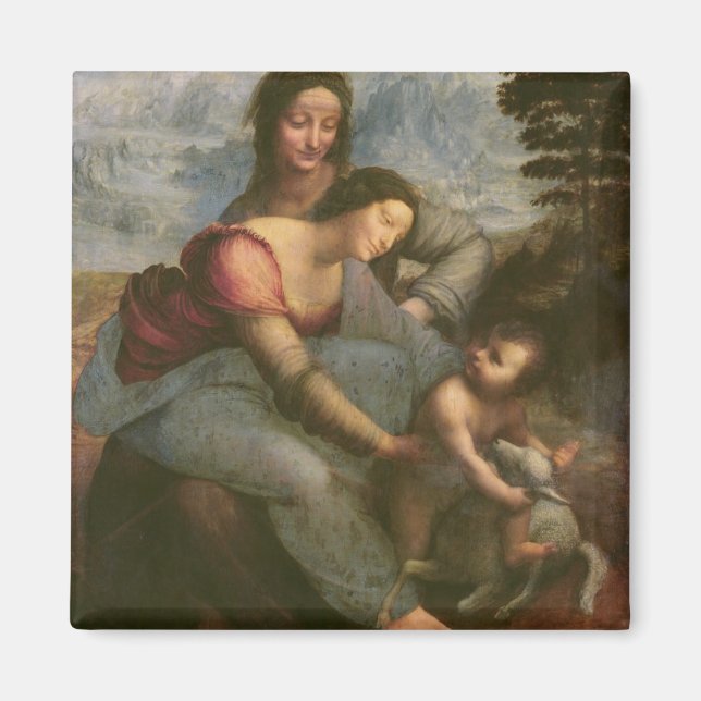 Aimant Vierge et enfant avec Sainte-Anne, c.1510 (Devant)