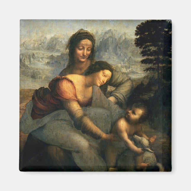 Aimant Vierge et enfant avec Sainte-Anne, c.1510 (Devant)