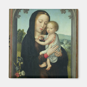 Aimant Vierge et enfant (huile sur le panneau)