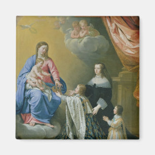 Aimant Vierge Marie donne la couronne et le sceptre