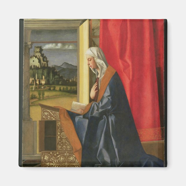 Aimant Vierge Marie, du diptyque Annonciation (huile sur (Devant)