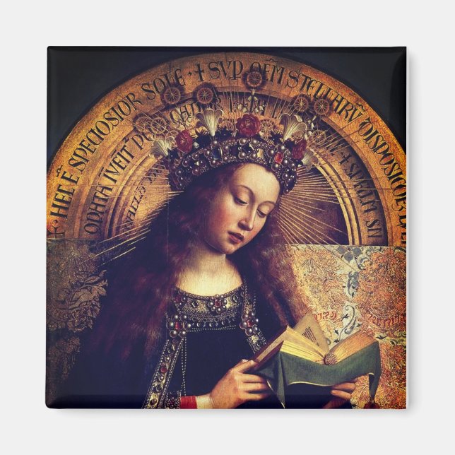 Aimant Vierge Marie - Gand Altarpiece de Jan van Eyck (Devant)