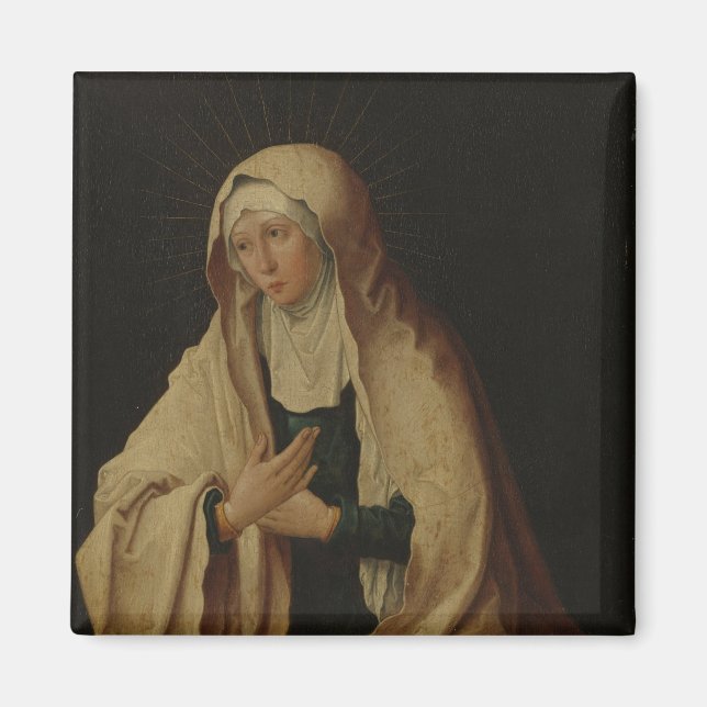 Aimant Vierge Marie voilée (par Lucas van Leyden) (Devant)
