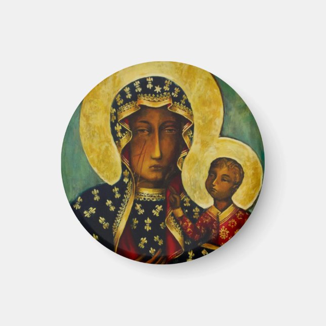 Aimant Vierge noire de Częstochowa (Devant)