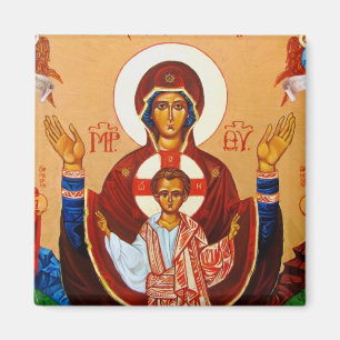 Aimant Vierge orthodoxe d'icône d'aimant d'Orans