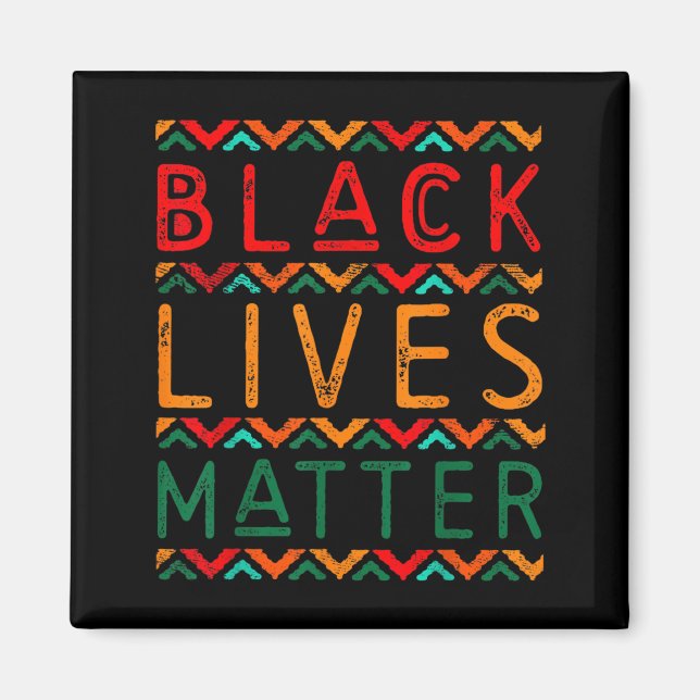 Aimant Vies Noires Fierté Noire Mois des Afro-Américains (Devant)