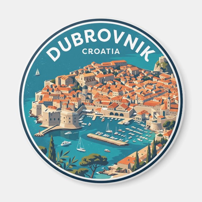 Aimant Vieux Dubrovnik Croatie (Devant)