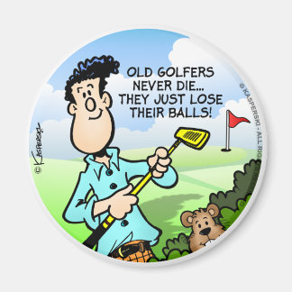 Aimant Vieux Golfeur