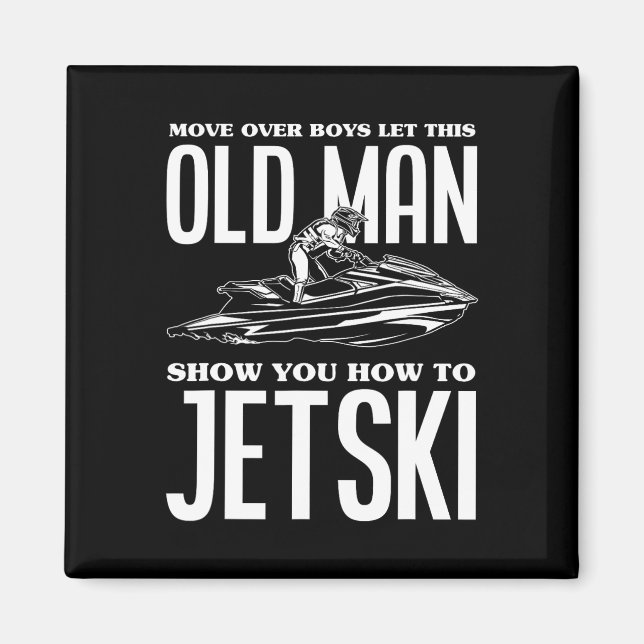 Aimant Vieux Homme Comment Jetski Jet-Ski Jet Ski Jet Ski (Devant)