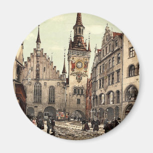 Aimant Vieux hôtel de ville, Munich, Bavière, Allemagne