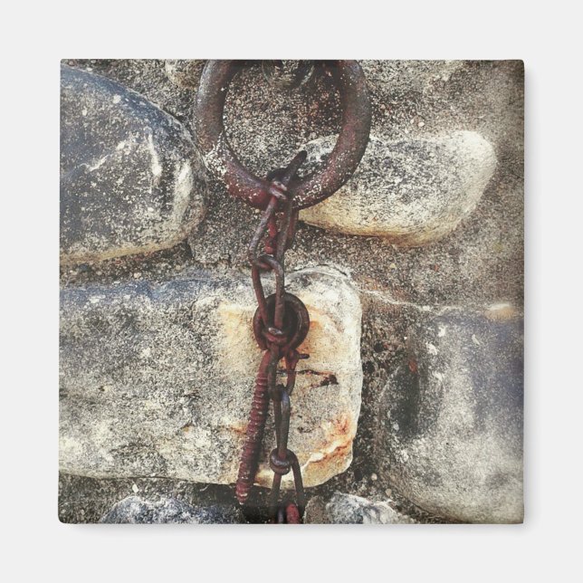 Aimant Vieux métal et rochers (Devant)