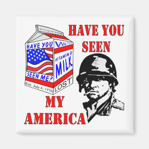 Aimant Vieux Soldat Avez-Vous Vu Mon Amérique Disparue ?