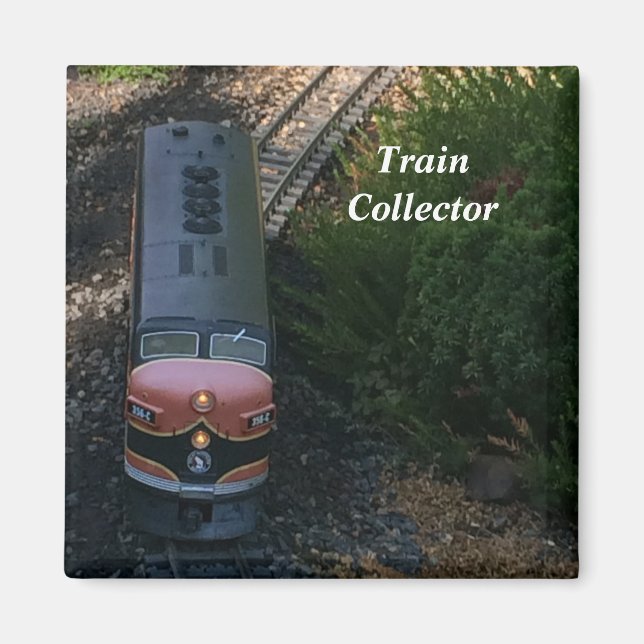 Aimant Vieux train jouet sur rails (Devant)