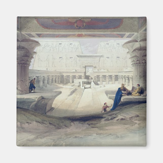 Aimant View from under the Portico of Temple of Edfou (Devant)