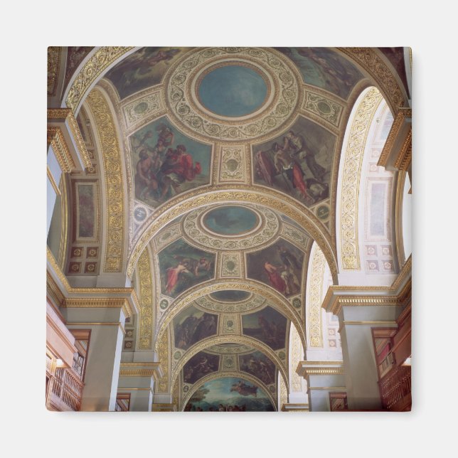 Aimant View of the coffered Library ceiling with gilded s (Devant)