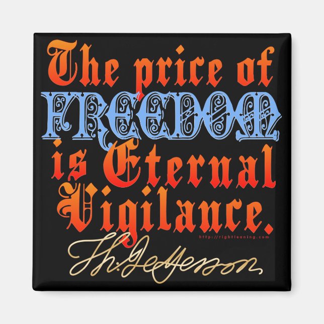 Aimant Vigilance éternelle (Devant)