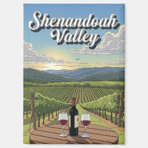 Aimant Vignoble en Virginie Shenandoah Valley Carte posta