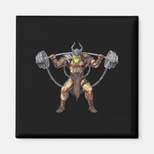 Aimant Viking Guerrier Bodybuilding Gym Powe Powe Powe