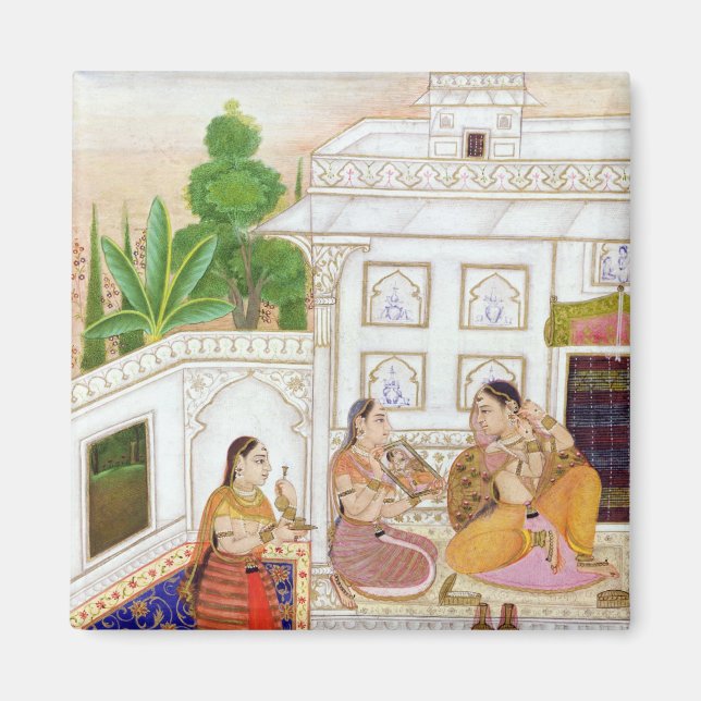Aimant Vilaval Ragini : Une femme dans ses toilettes (Devant)