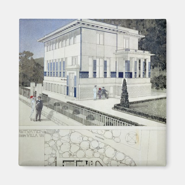 Aimant Villa Wagner, Vienne (Devant)