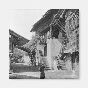 Aimant Village du Valais, début du 20ème siècle