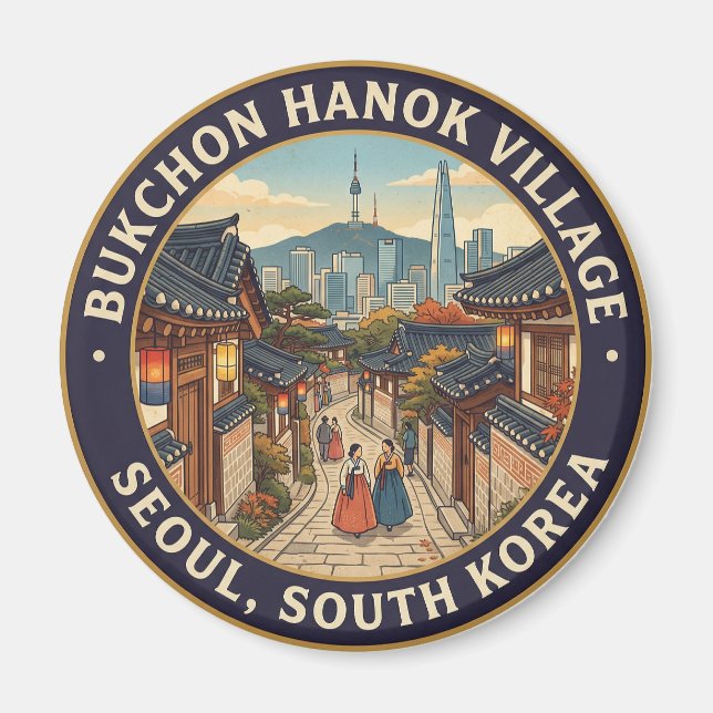 Aimant Village Hanok de Bukchon, Séoul Corée du Sud (Devant)