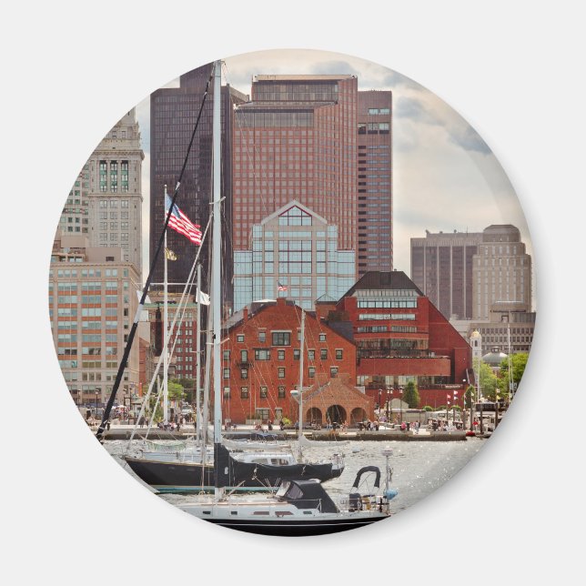 Aimant Ville - Boston Ma - Harbour walk skyline (Devant)