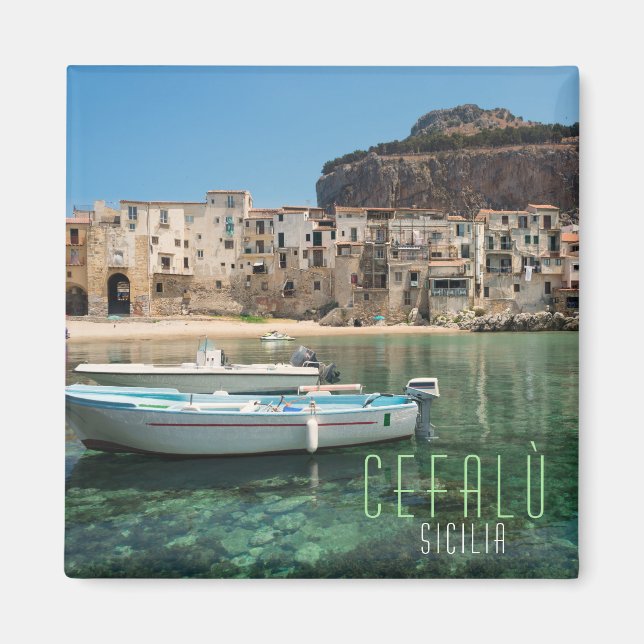Aimant Ville de Cefalu en Sicile (Devant)
