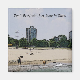 Aimant Ville de Chicago et lac Michigan