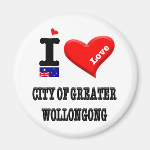Aimant VILLE DE GREATER WOLLONGONG - I Love