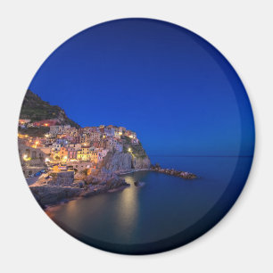 Aimant Ville de Manarola dans les Cinque Terre en soirée