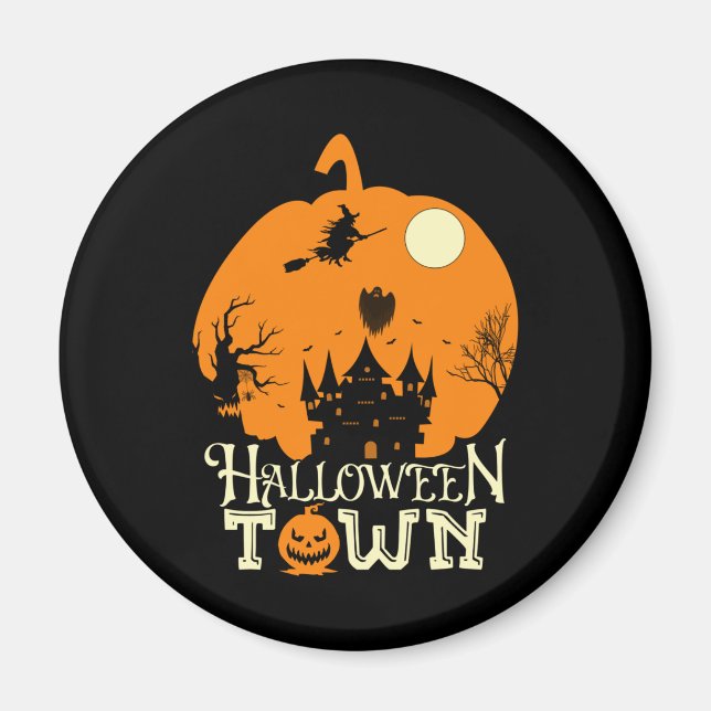 Aimant Ville d'Halloween (Devant)