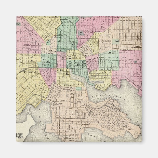 Aimant Ville Du Maryland De Baltimore (Devant)