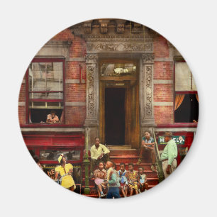 Aimant Ville - Harlem NY - la vie 1935 de Stoop