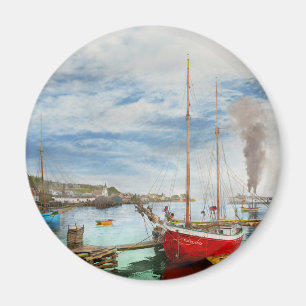 Aimant Ville - Île Mackinac MI - Nautique mec 1906